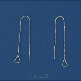 Triangle chain earrings GP