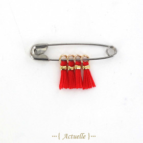 Mini pompon rouge PO