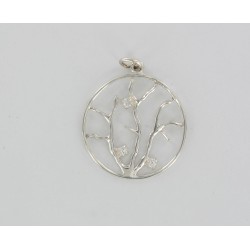 Openwork Tree charm's + 3 Zirconium