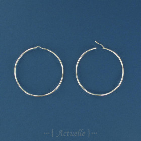 Curved creoles rings 60mm