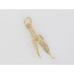Colgante doble plumas
