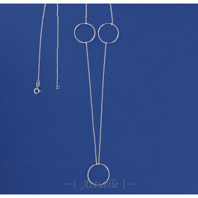 Collier 3 anneaux 25x60