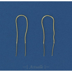 Rods & snake chain earring GP