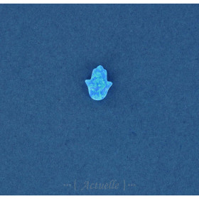 Fatma 3D imitation opale bleu