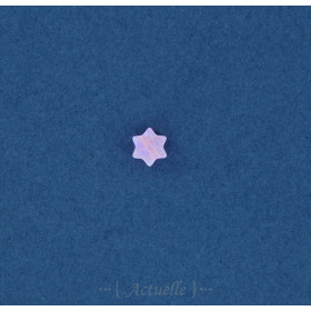 Etoile de David 3D imitation opale rose