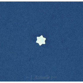3D David's star opal imitation white