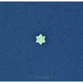 Etoile de David 3D imitation opale verte
