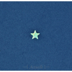 Etoile 3D imitation opale verte