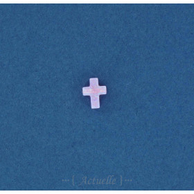 3D cross opal imitation pink